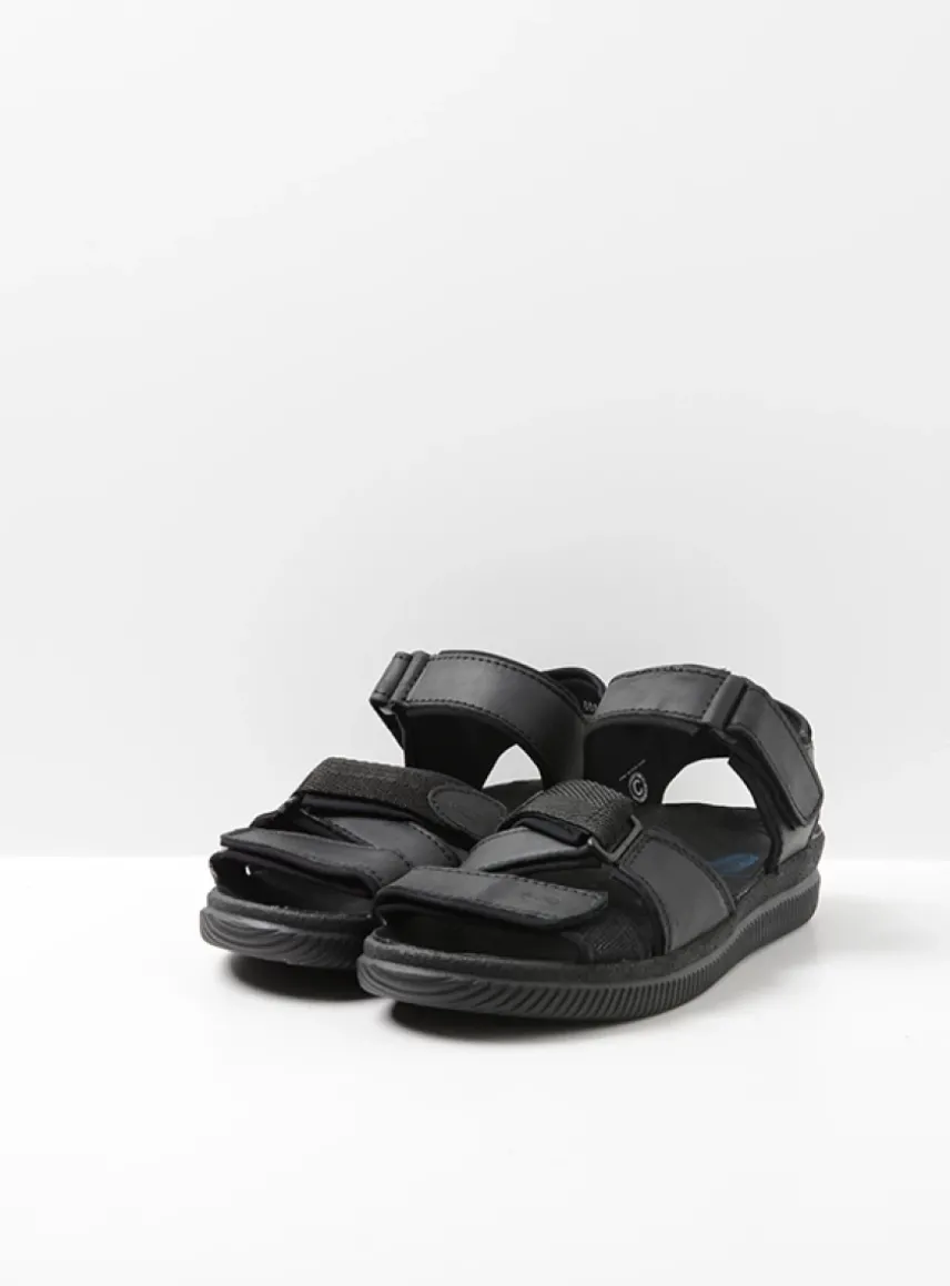 Active Men - zwart gevet leer