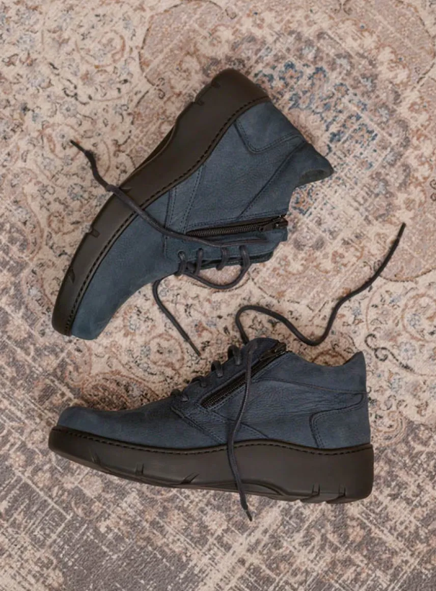 Annemarie XW - denim nubuck
