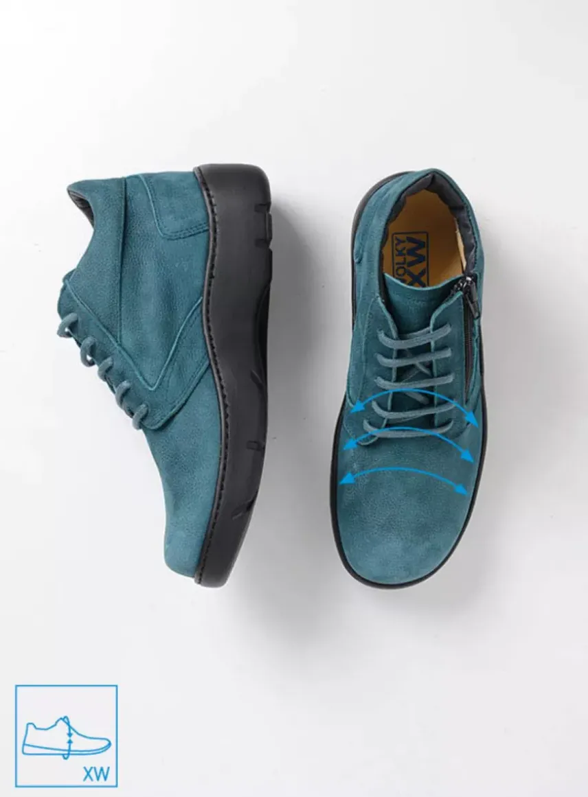 Annemarie XW - petrol nubuck