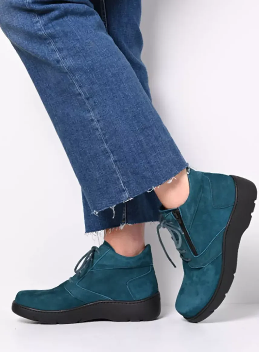 Annemarie XW - petrol nubuck