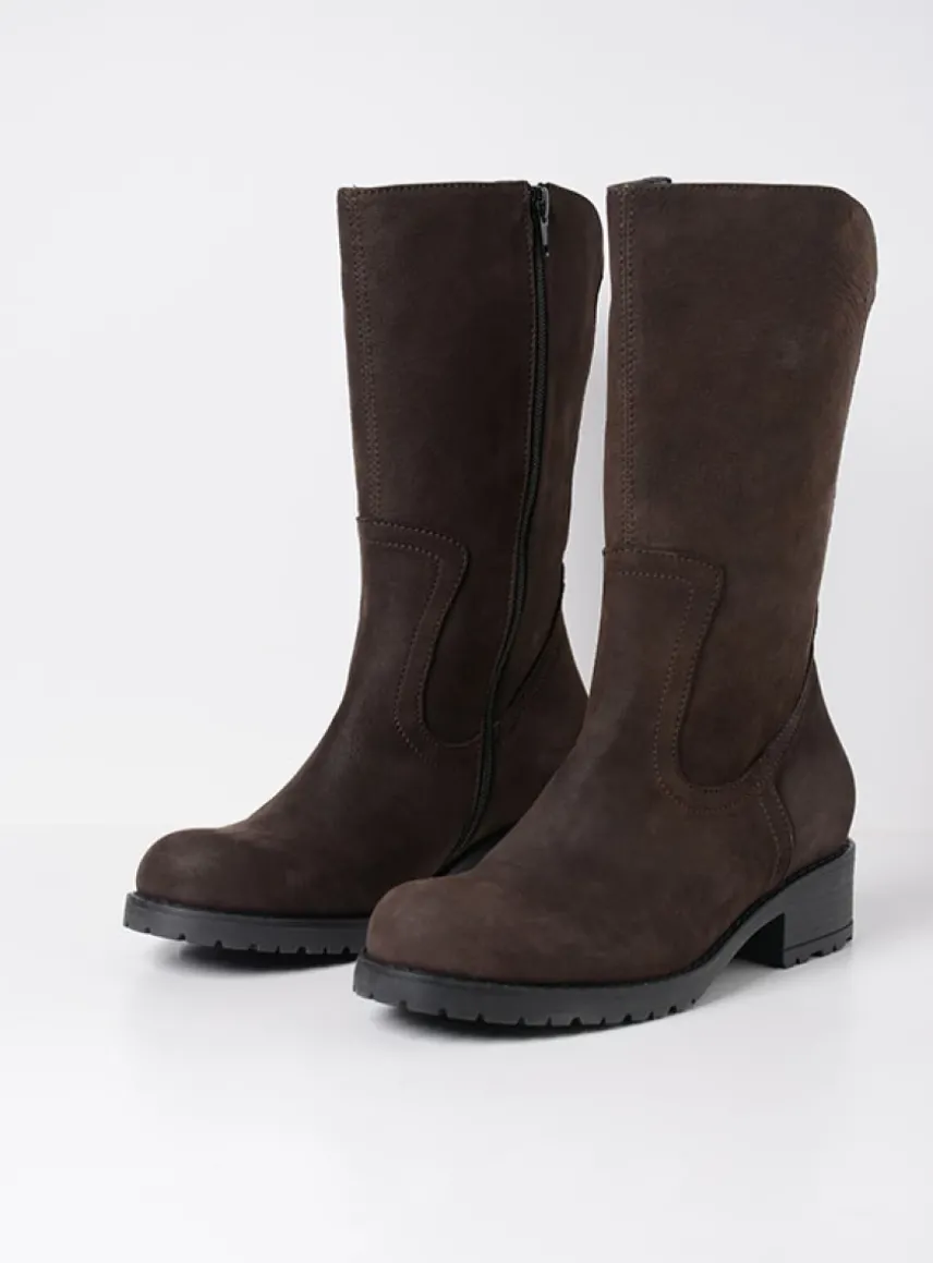 Ansina F2F - bruin nubuck