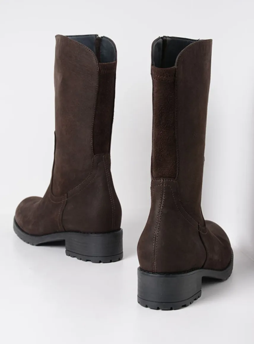 Ansina F2F - bruin nubuck
