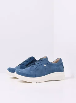 Blitz - blauw effectleer