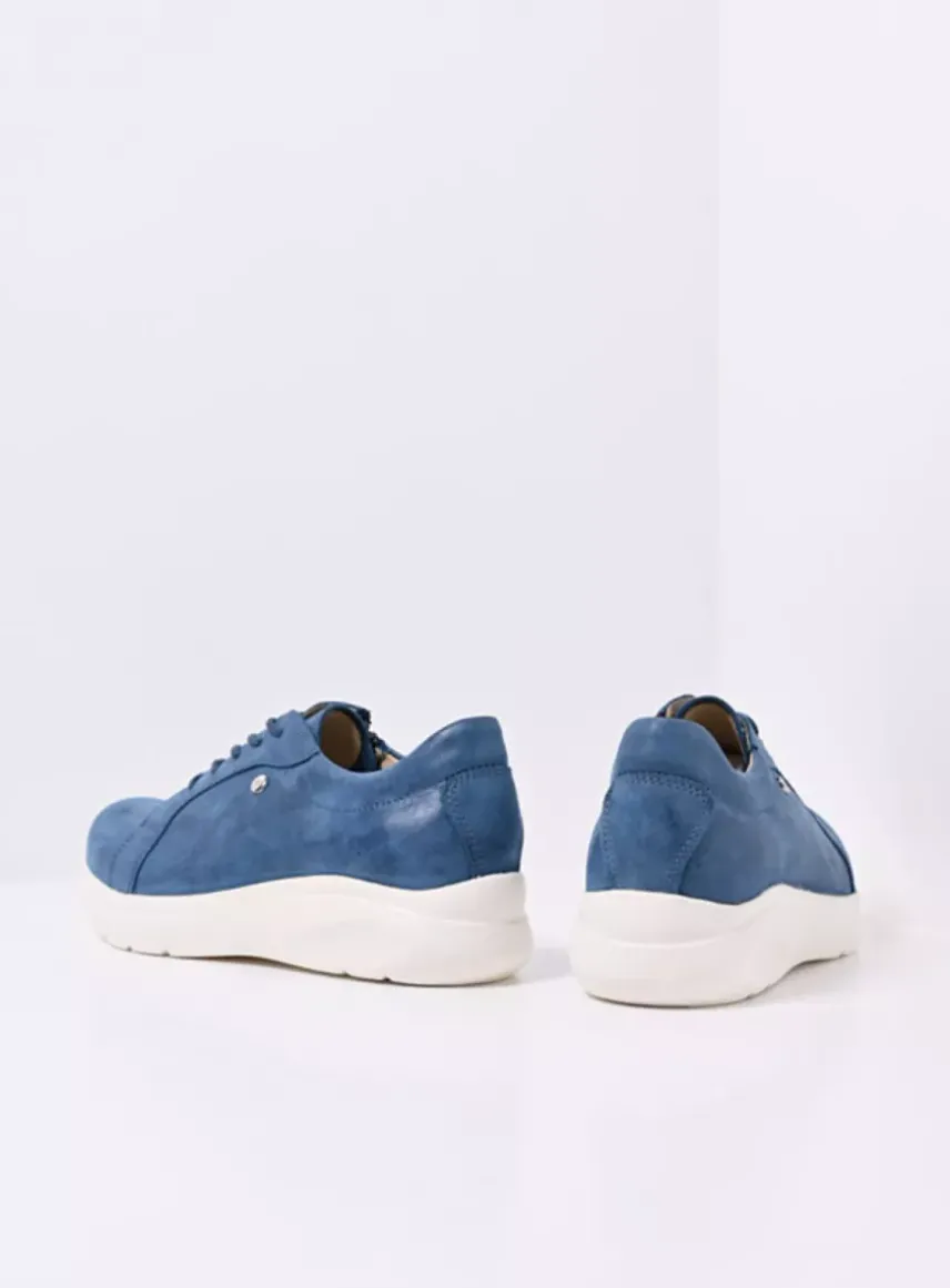 Blitz - blauw effectleer