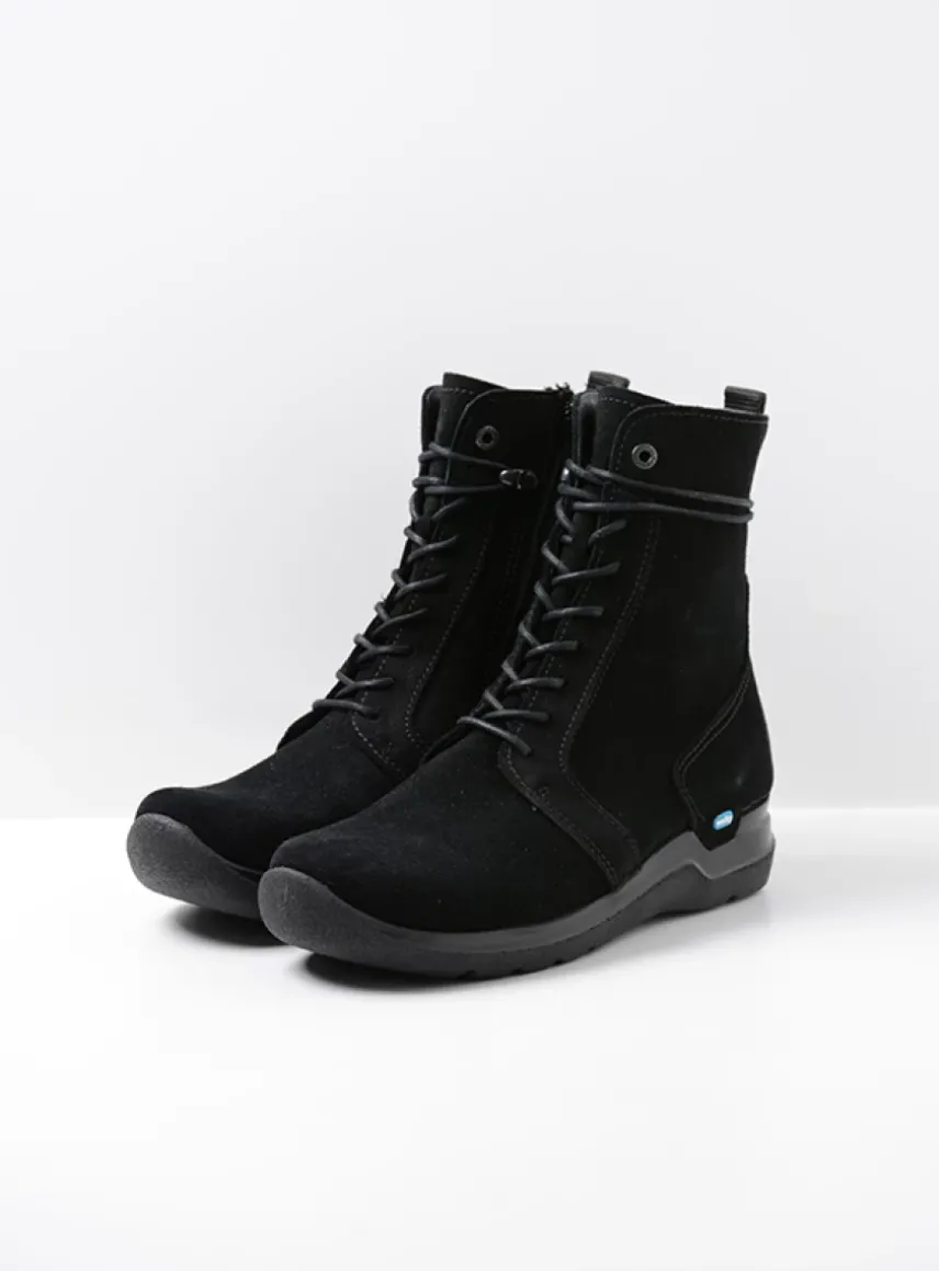 Bluff - zwart suede