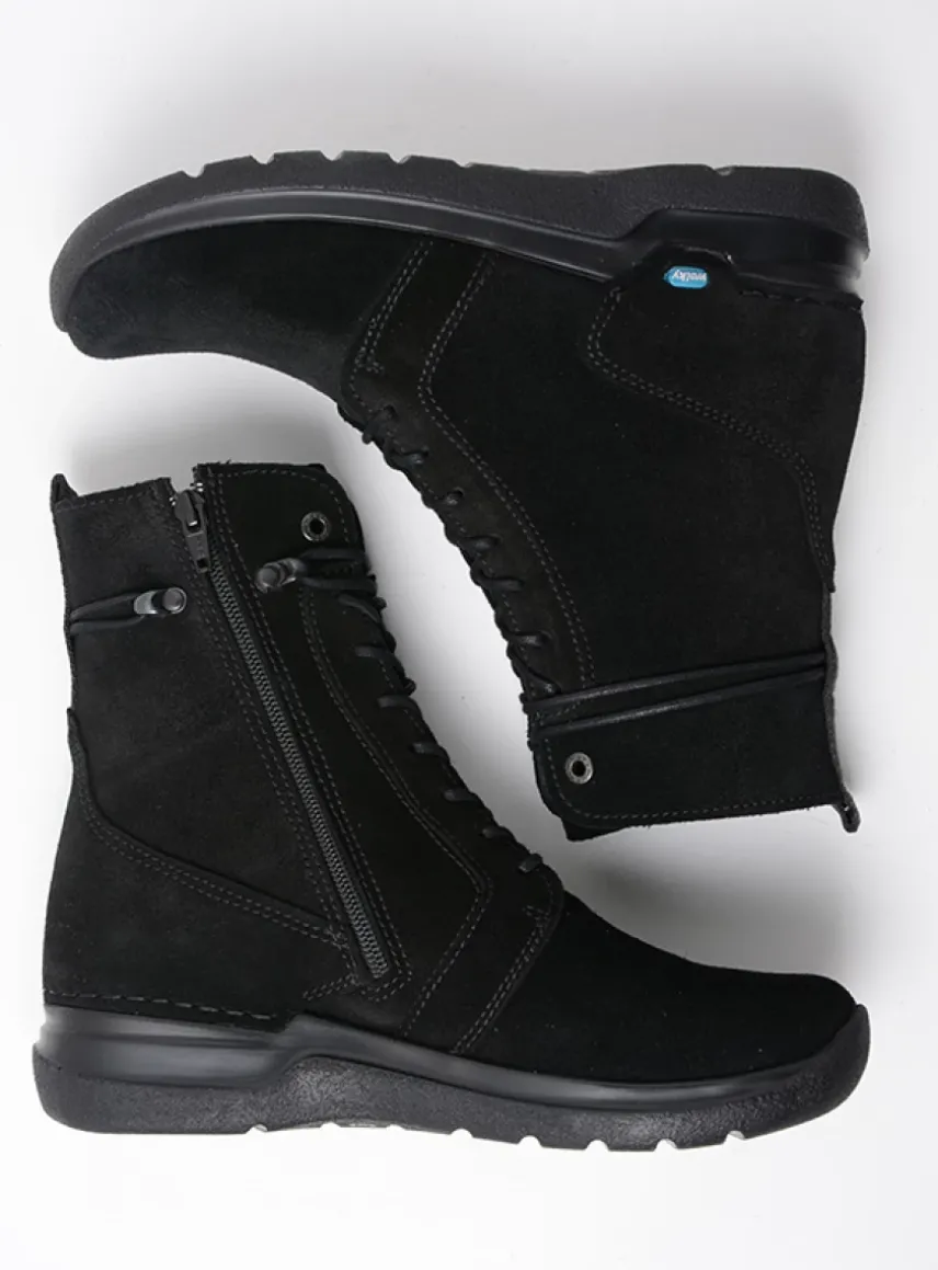 Bluff - zwart suede