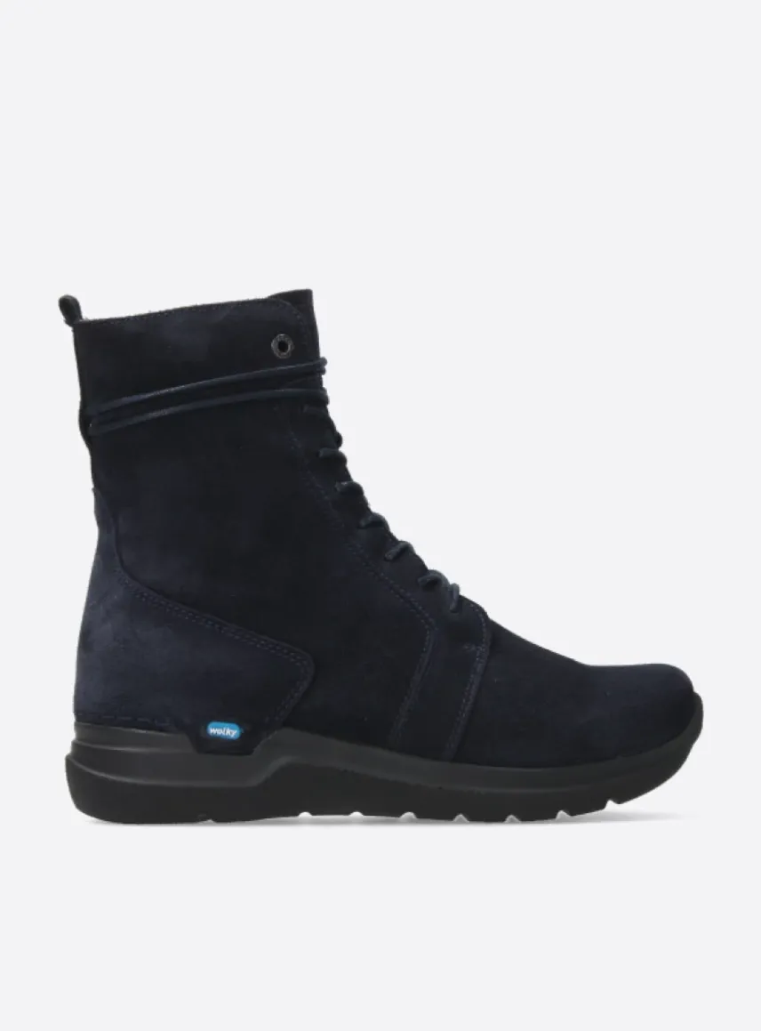 Bluff DB - blauw suede
