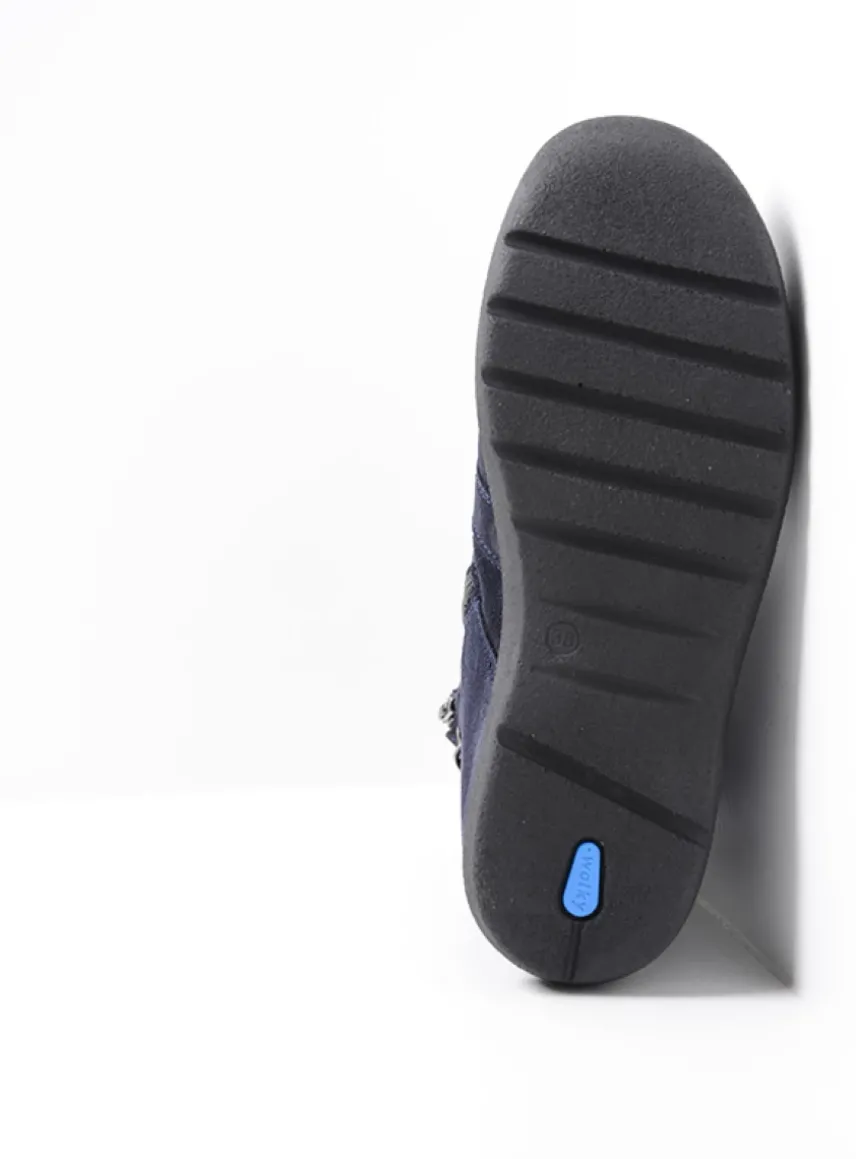 Bluff DB - blauw suede