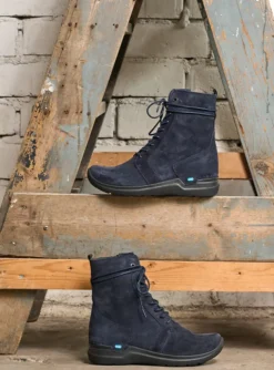 Bluff HV - blauw suede