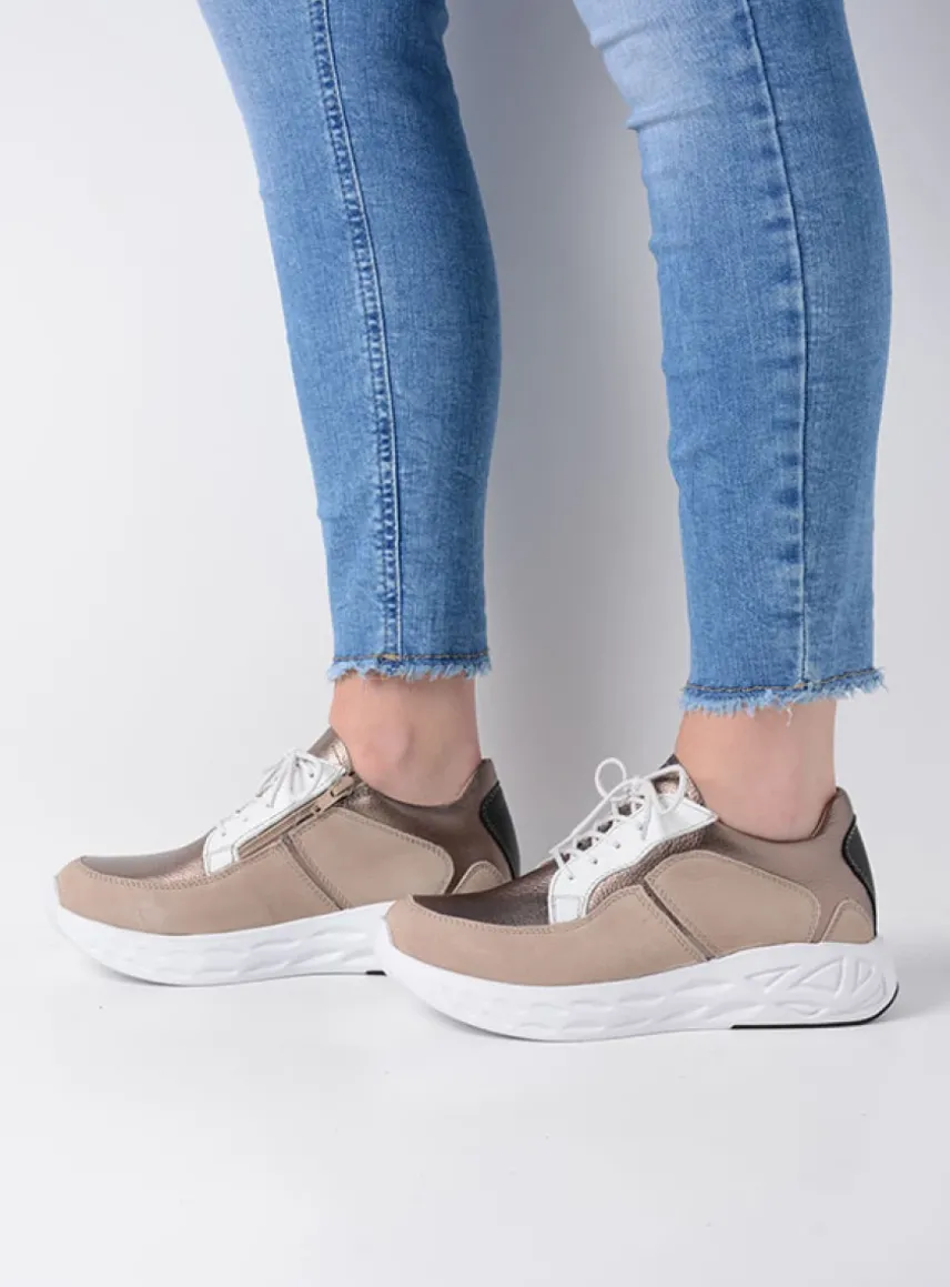 Bounce - safari/brons combi leer