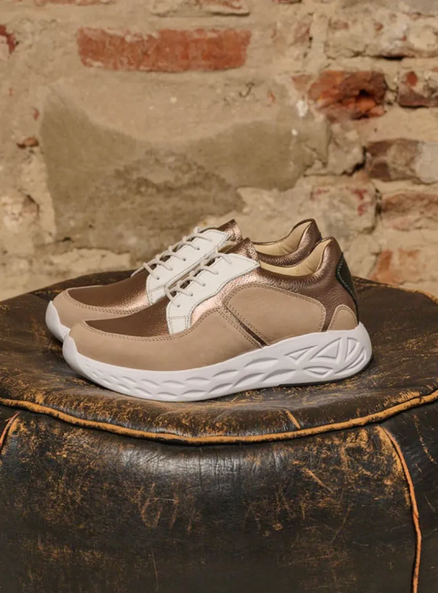 Bounce - safari/brons combi leer