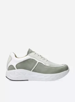 Bounce S2F - grijsgroen stretchleer