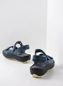 Brasilia - denim blauw leer