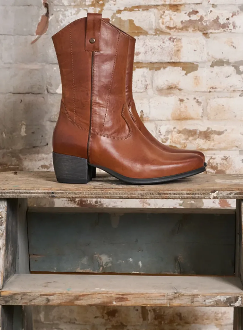 Caprock HV - cognac leer