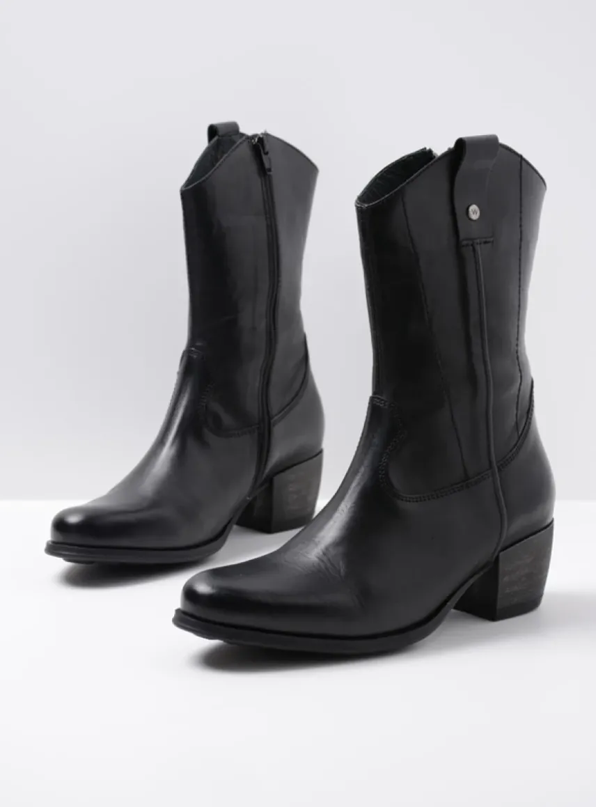 Caprock HV - zwart leer