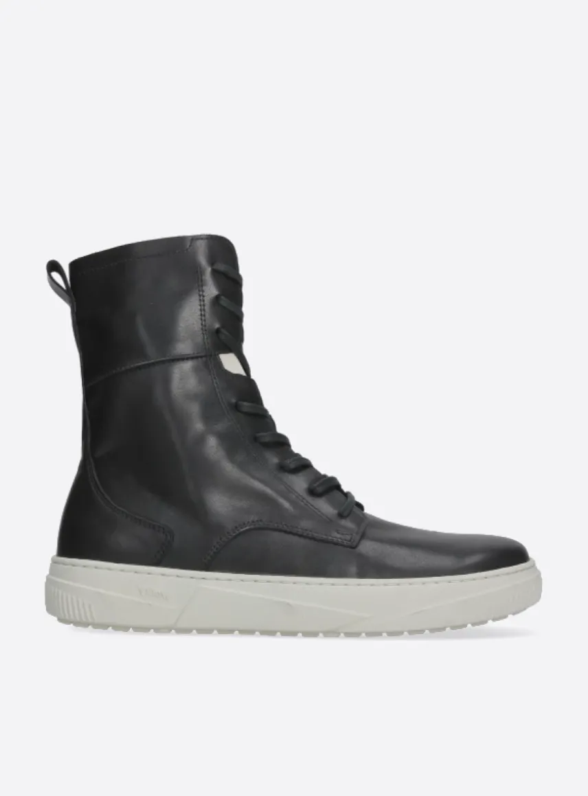 Check - zwart leer