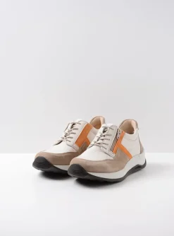 Comrie - beige/safari combi leer
