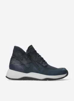 Crown S2F - blauw stretchleer