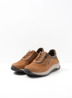 Cupar - cognac combi leer