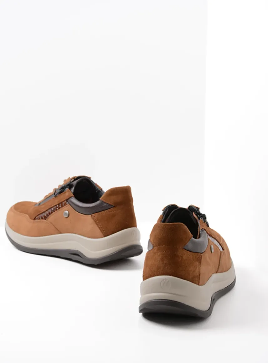 Cupar - cognac combi leer