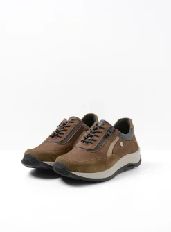 Cupar - taupe combi leer