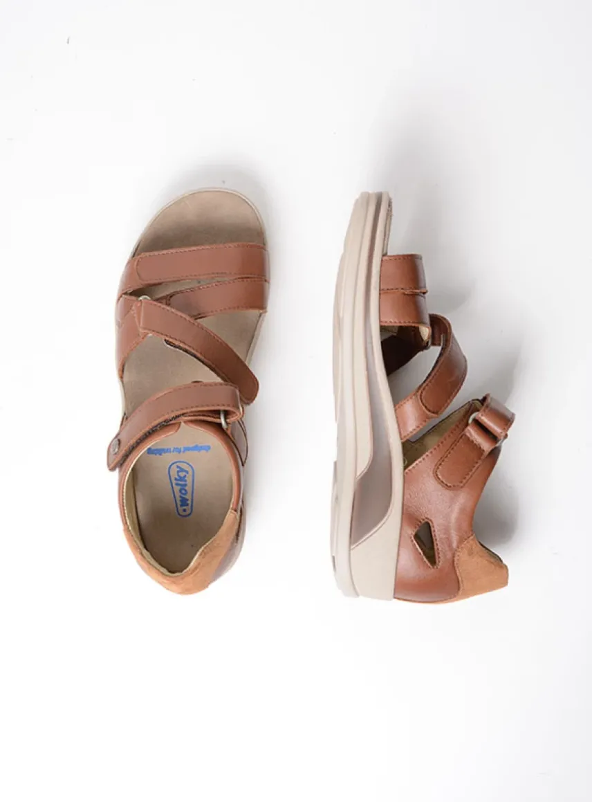Desh - cognac leer