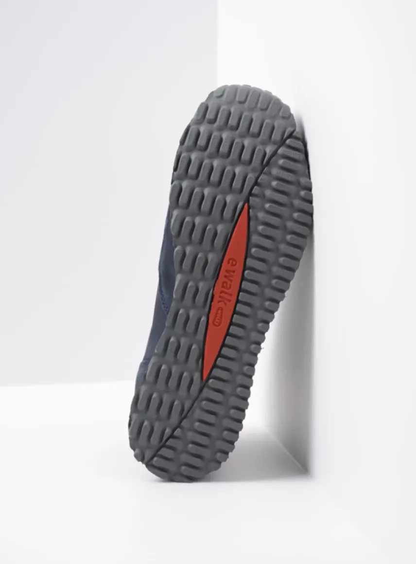 e-Boot - blauw stretch nubuck