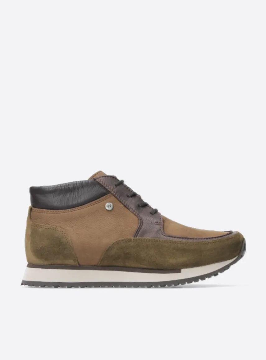 e-Boot - taupe combi leer