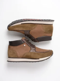 e-Boot - taupe combi leer