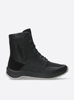 Ellon S2F - zwart combi stretchleer