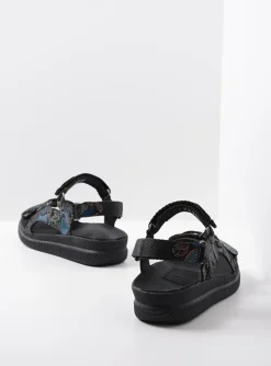Energy Lady - zwart/blauw suede