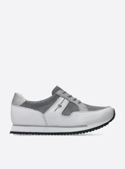 e-Walk - grijs/jeans leer