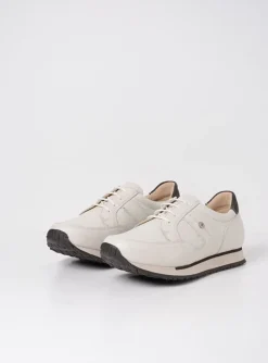 e-Walk - wit combi leer