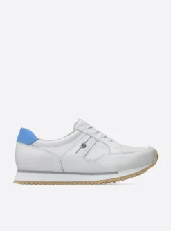 e-Walk - wit/blauw leer