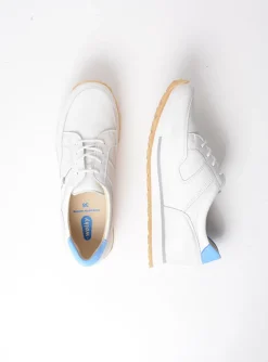 e-Walk - wit/blauw leer