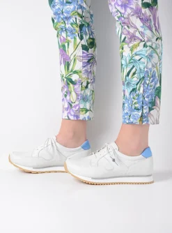 e-Walk - wit/blauw leer