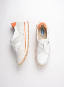e-Walk - wit/gebroken wit leer