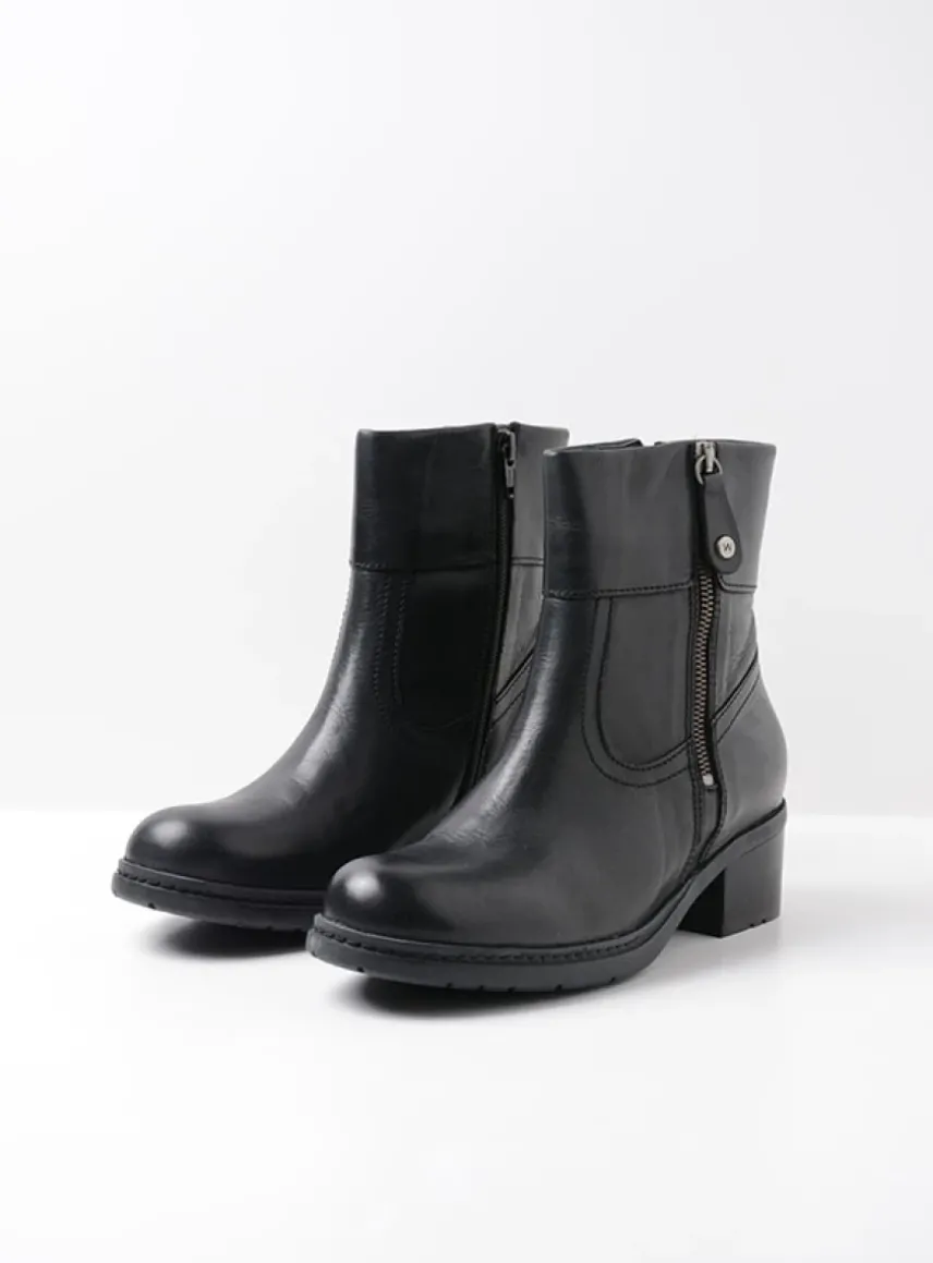 Fairview XW - zwart leer