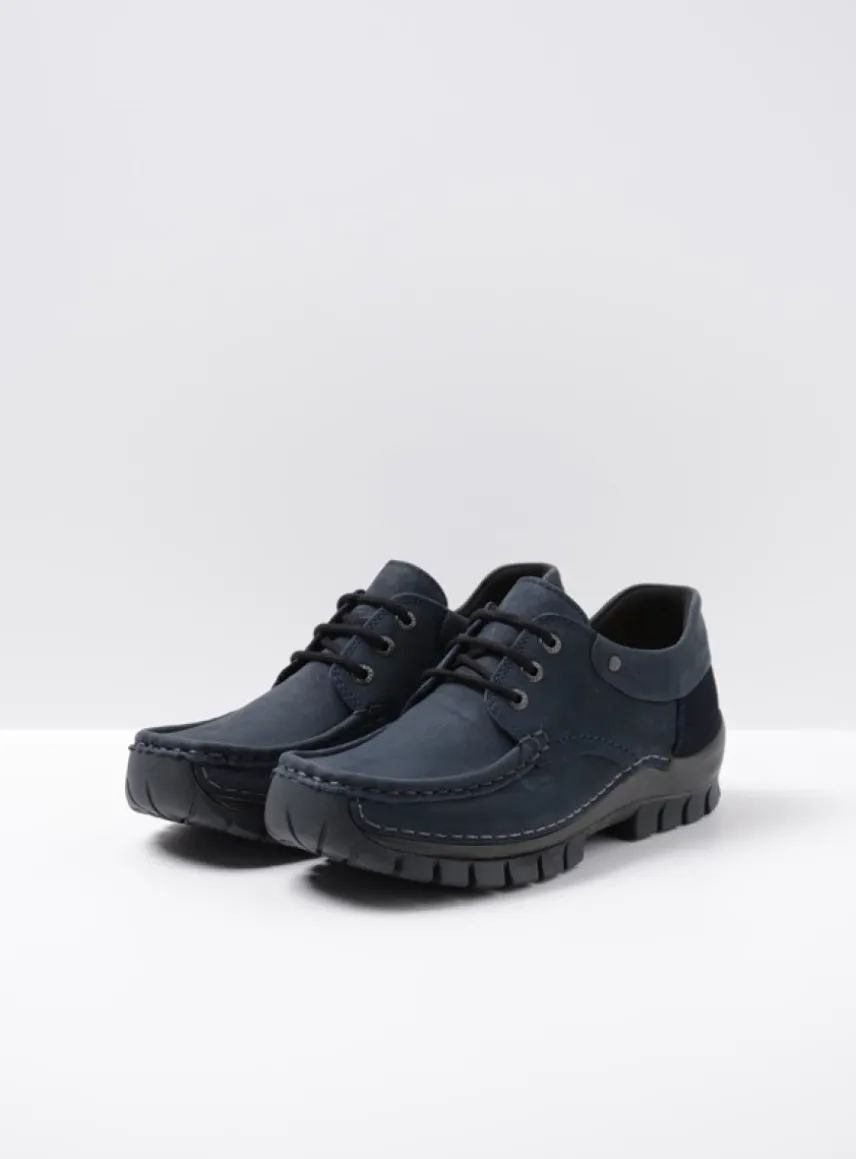Fly - blauw nubuck