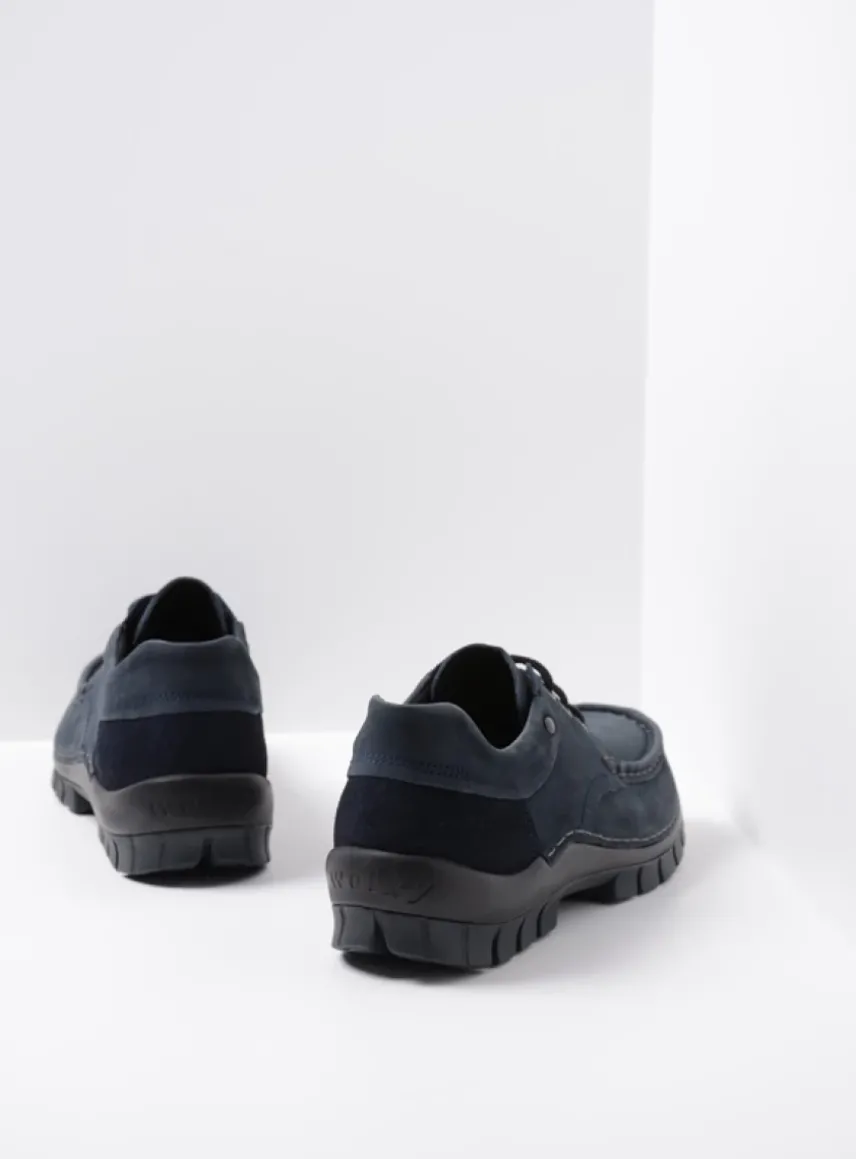 Fly - blauw nubuck