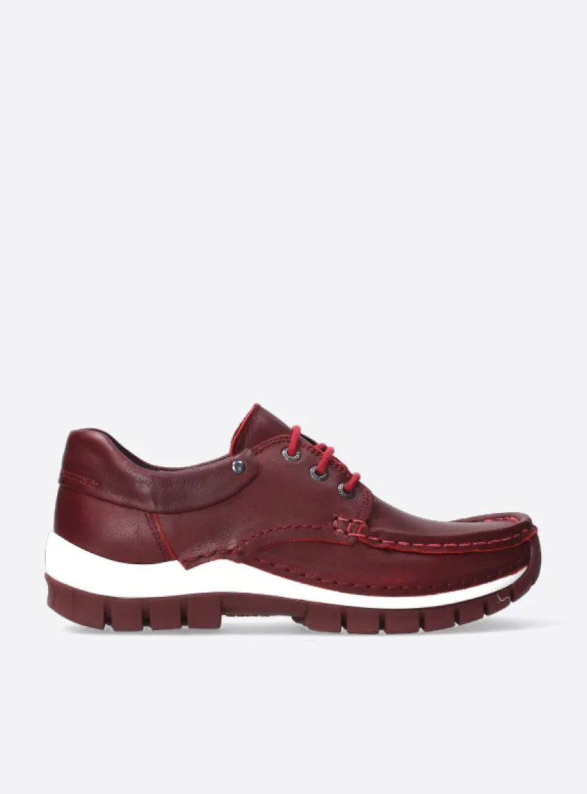 Fly - donkerrood leer