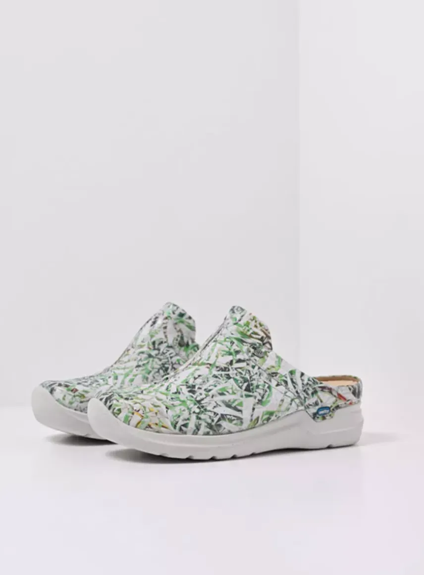 Holland DB - gebroken wit/groen nubuck
