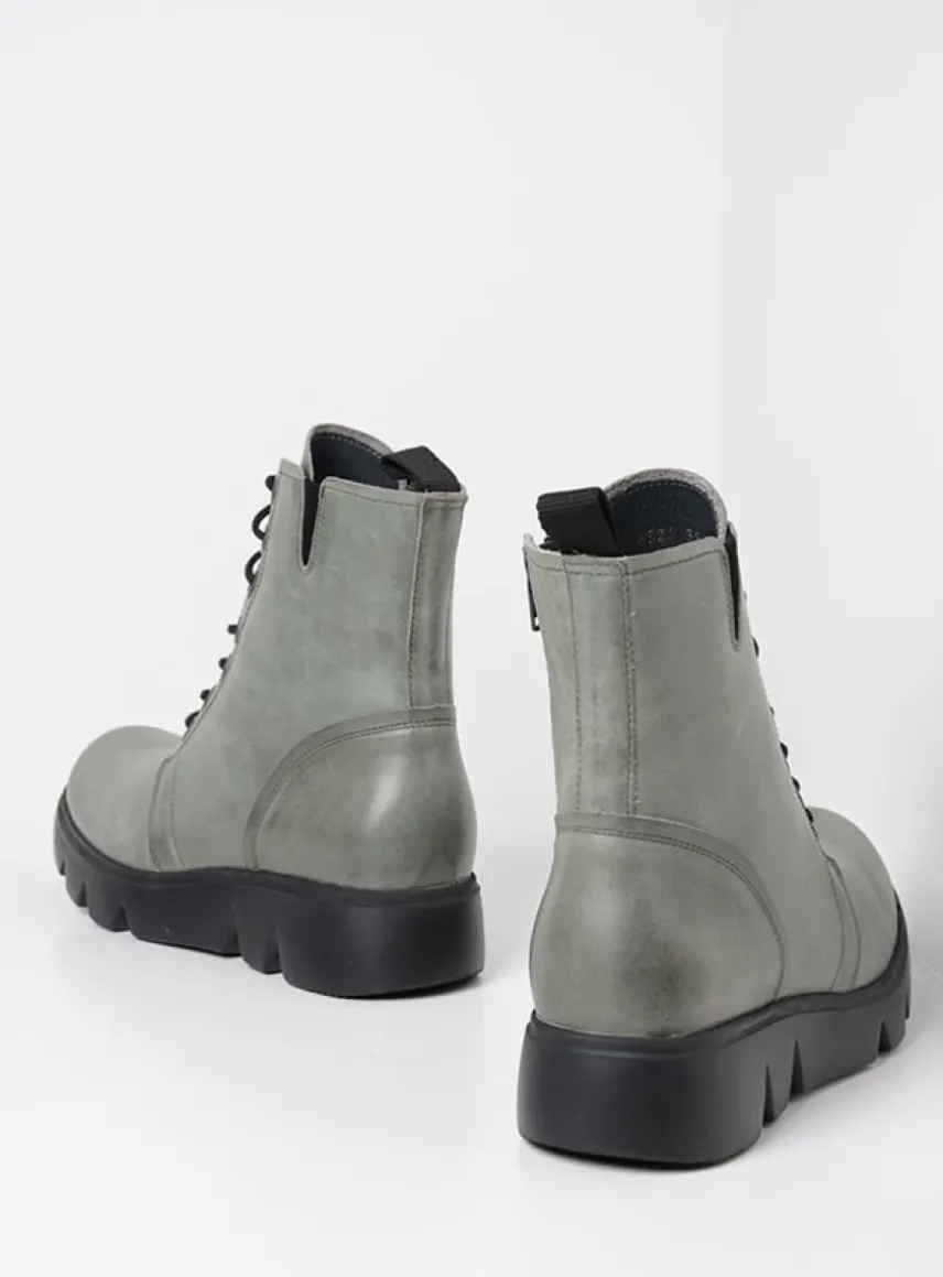 Hope XW - grijs groen leer