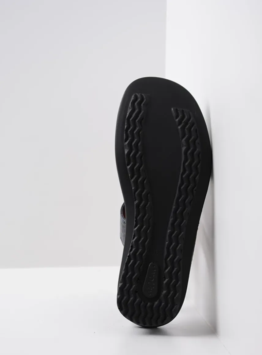 Isa - antraciet crocolook lakleer