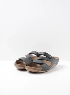 Jasper - zwart leer