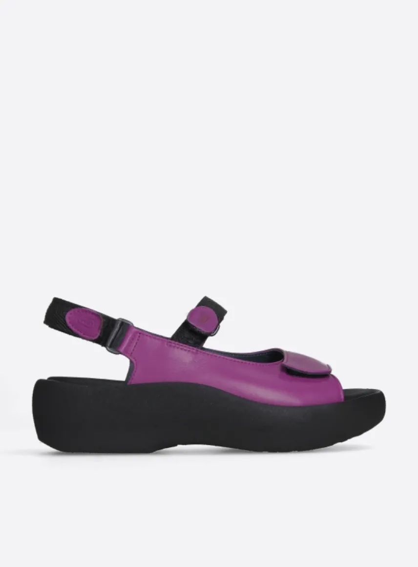 Jewel - fuchsia leer