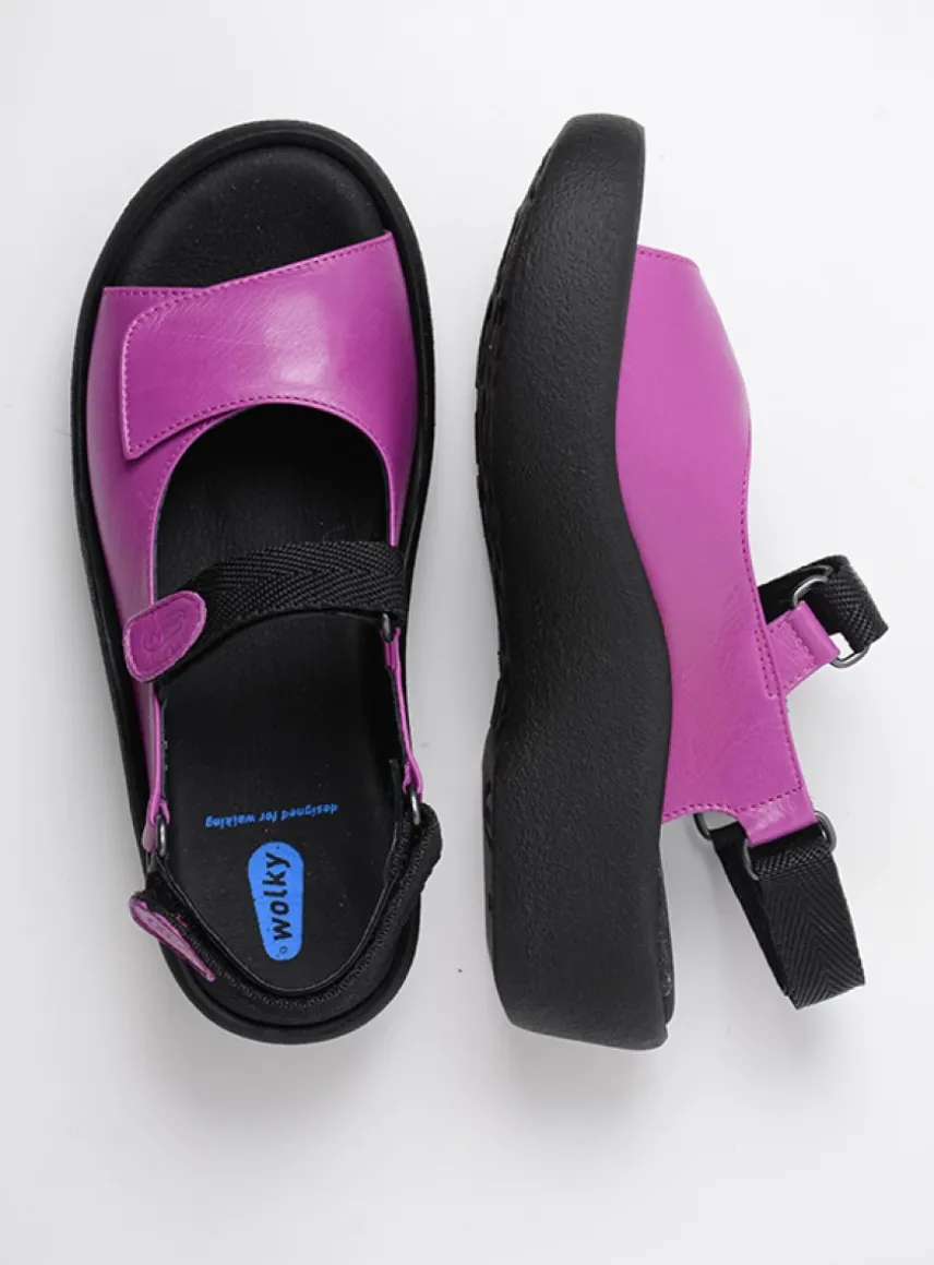 Jewel - fuchsia leer