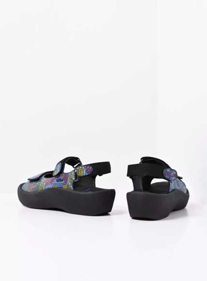 Jewel - jeansblauw/multi leer
