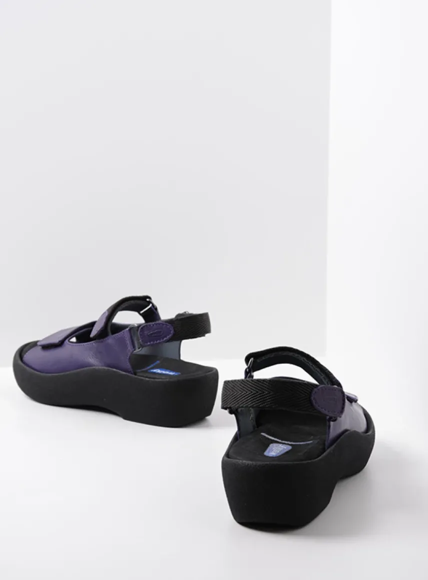 Jewel - paars leer