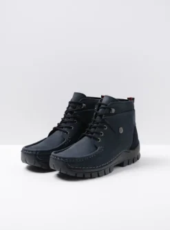 Jump - blauw nubuck